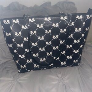 Karl Lagerfeld Monochrome Patterned Tote